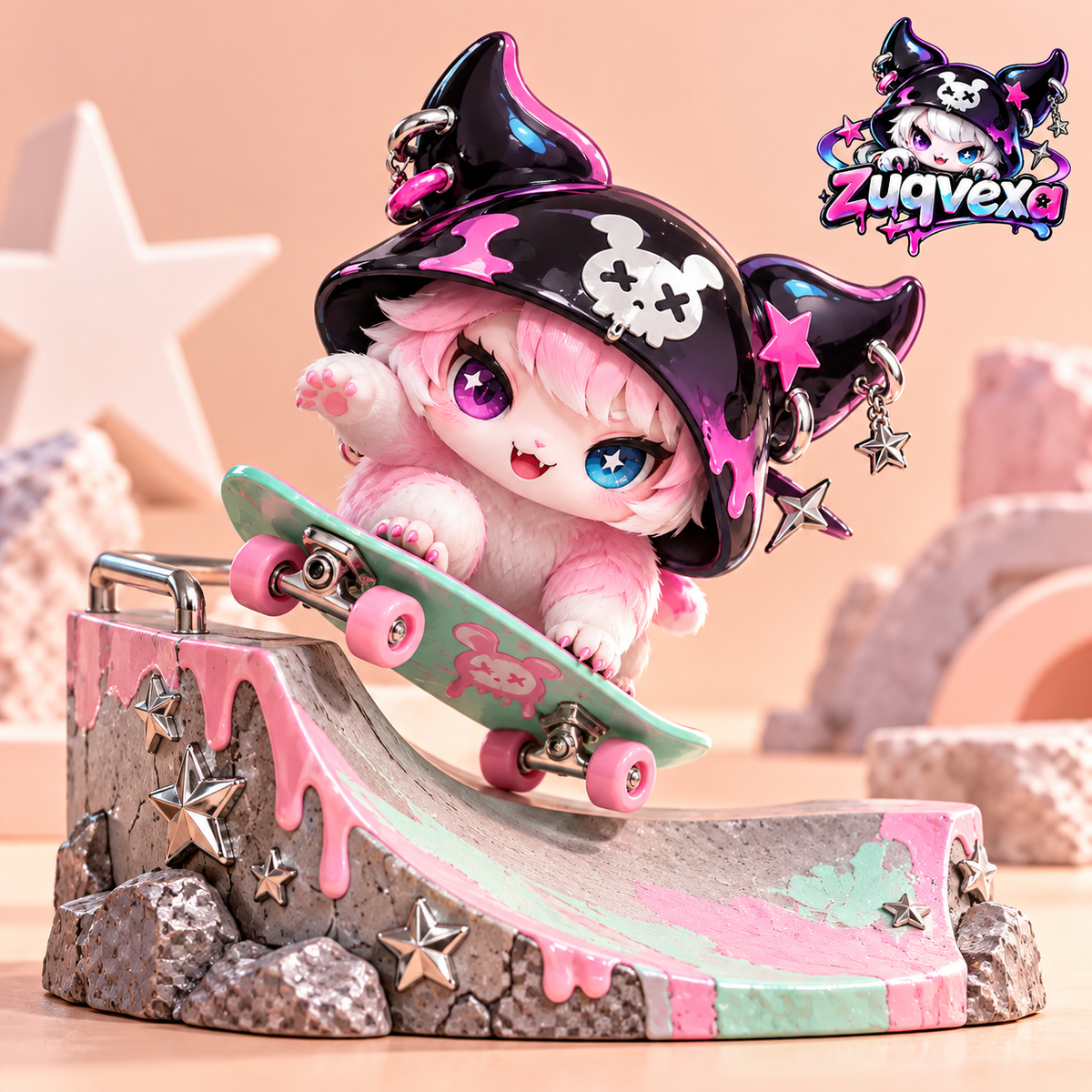 Pink Skater Mini Diorama