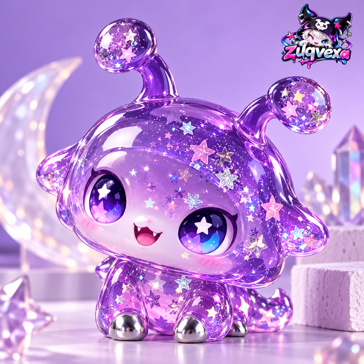 Galaxy Jelly Alien Figure