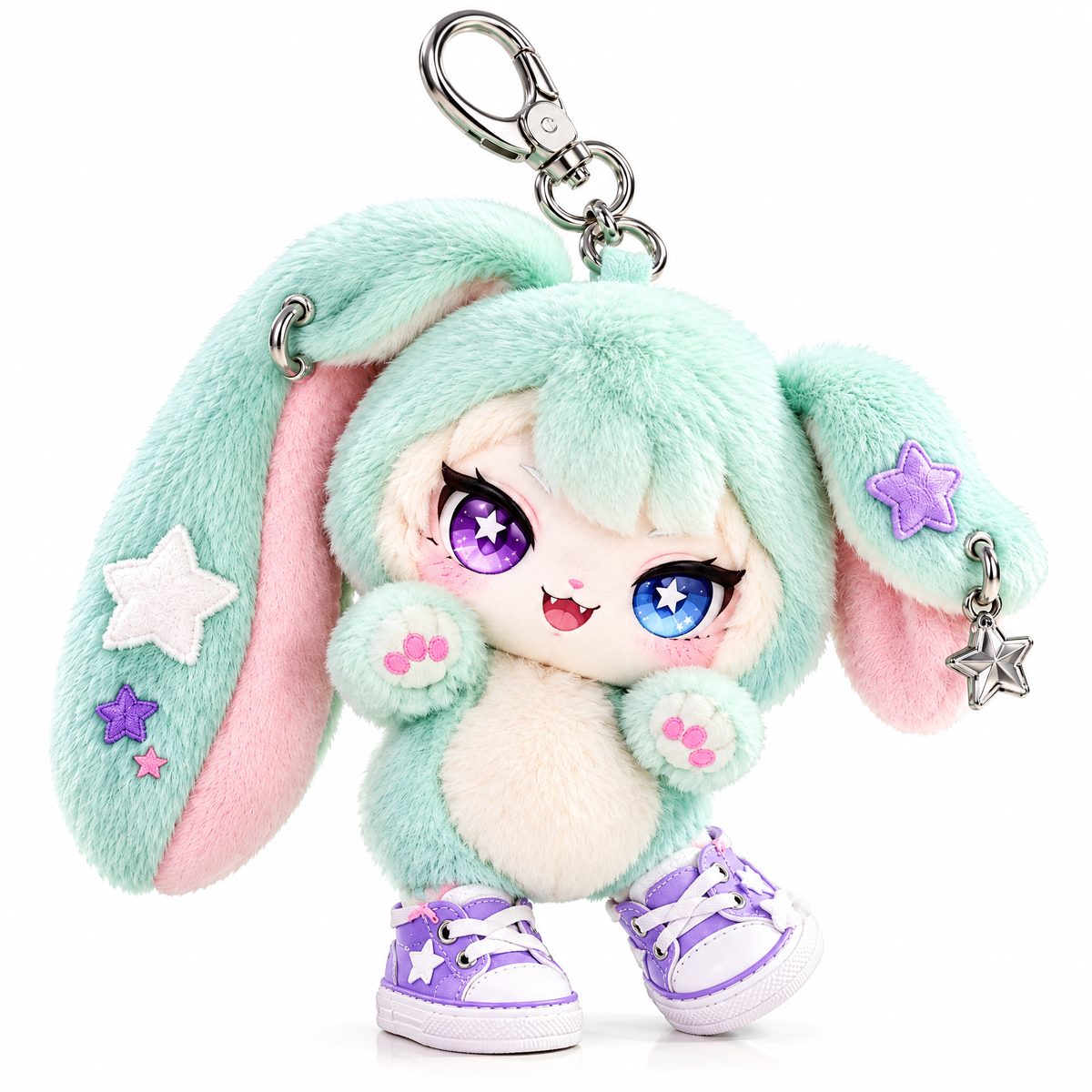 Mint Bunny Sneaker Bag Charm