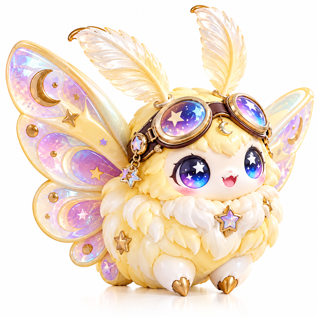 Starlight Moon Moth Figure