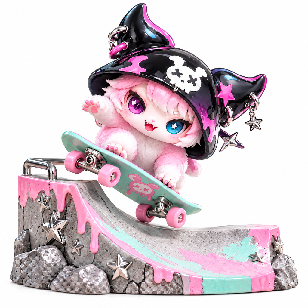 Pink Skater Mini Diorama