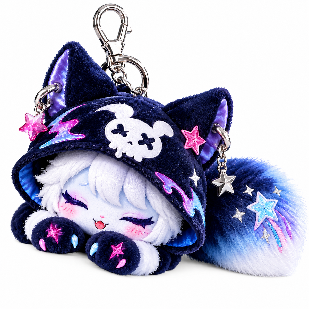 Midnight Nap Cat Bag Charm