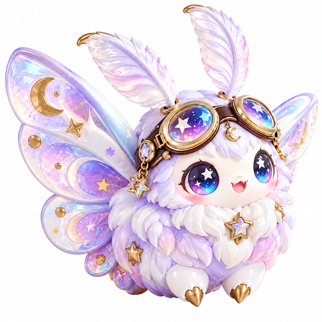 Starlight Moon Moth Figure