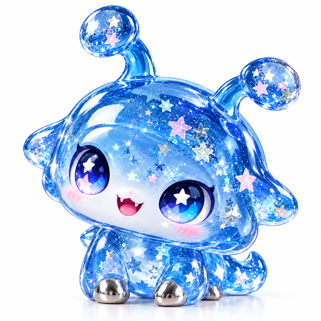 Galaxy Jelly Alien Figure