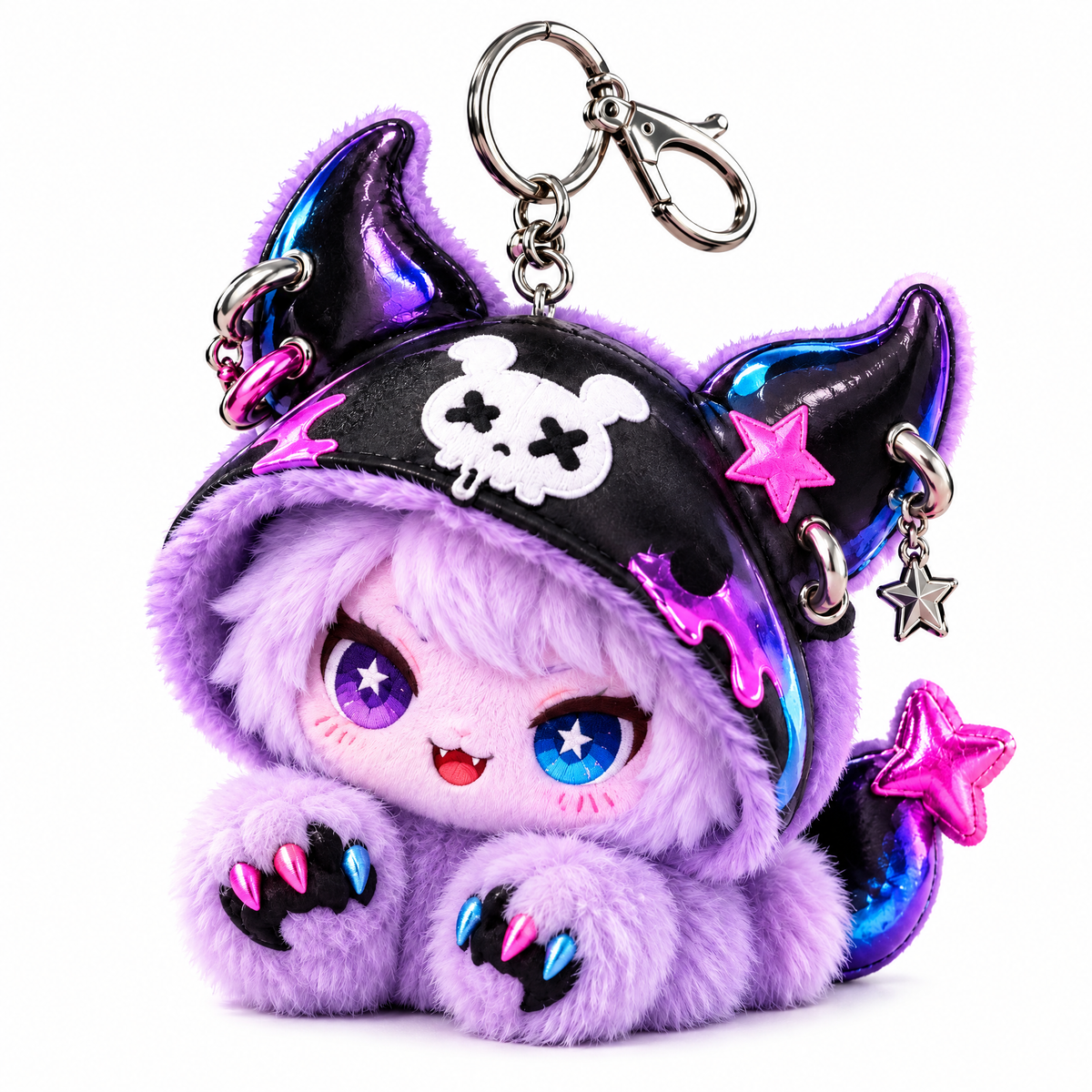 Purple Monster Plush Bag Charm