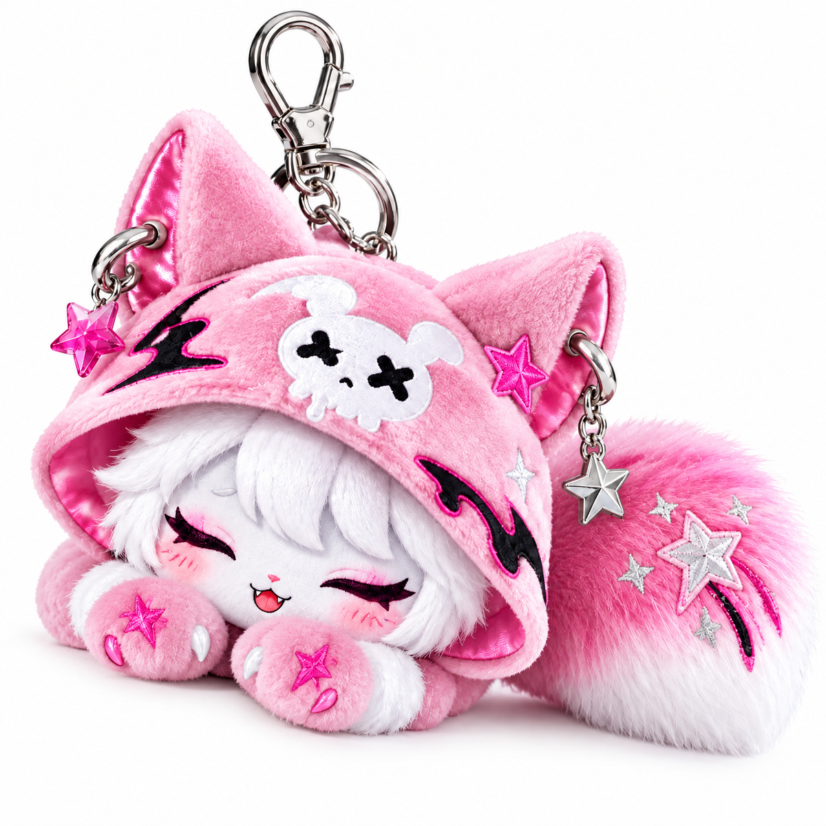 Midnight Nap Cat Bag Charm