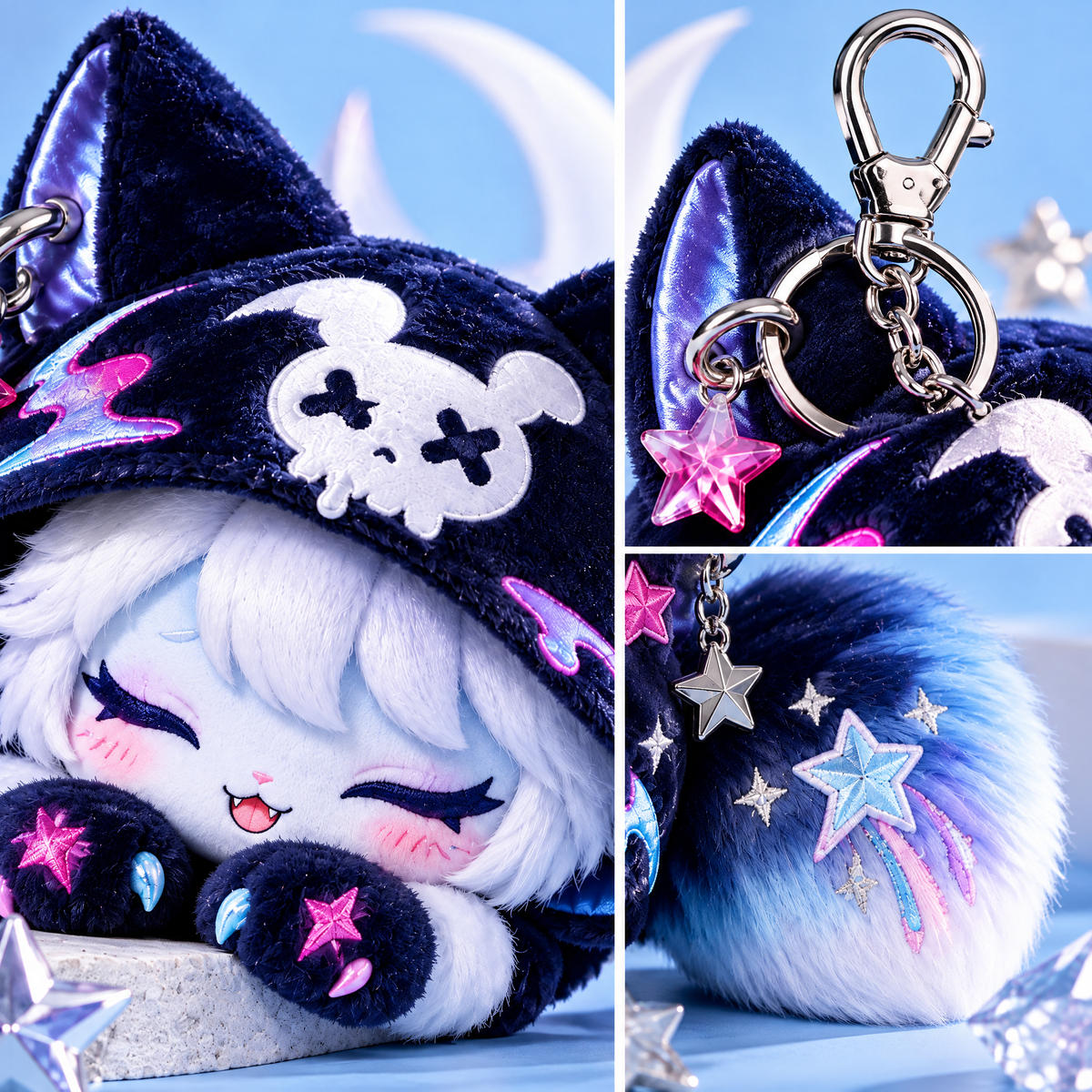 Midnight Nap Cat Bag Charm